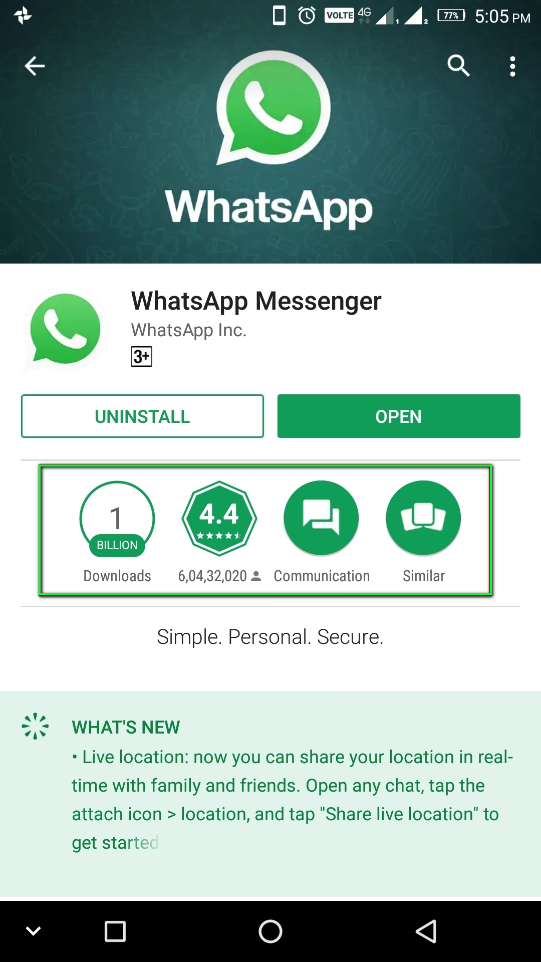 whatsapp download playstore